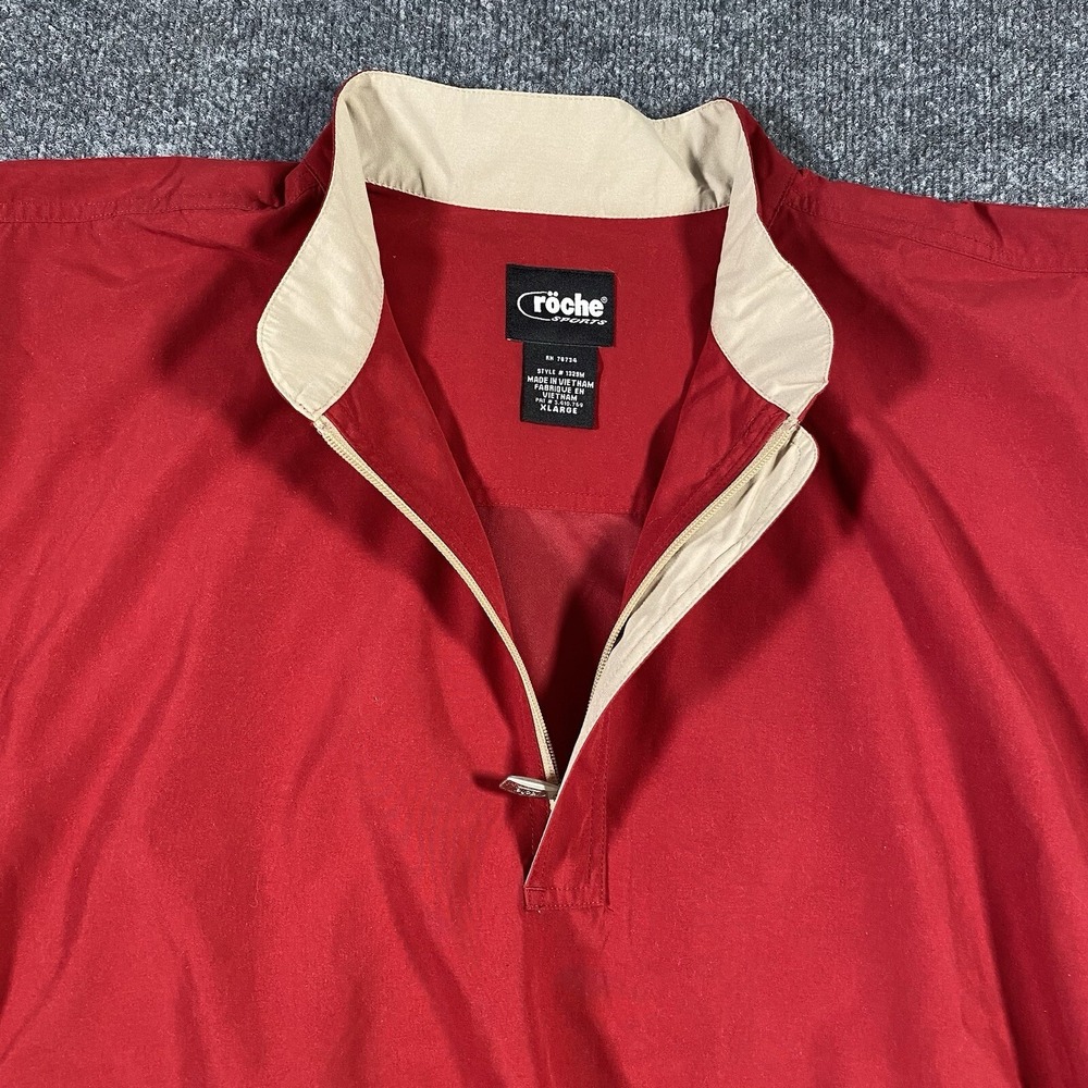 Roche Sports Motion Mens XL 1/4 Zip Short Sleeve Golf Pullover Jacket Softshell
